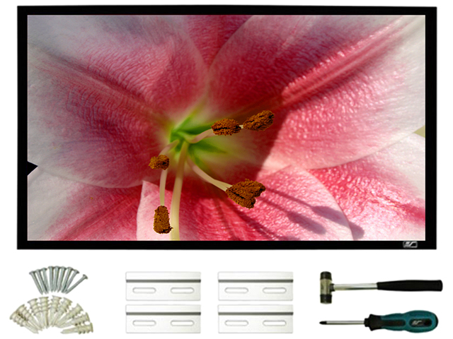 Elite Screens SableFrame ER180WH2 Fixed Frame Projection Screen - 180" - 16:9 - Wall Mount