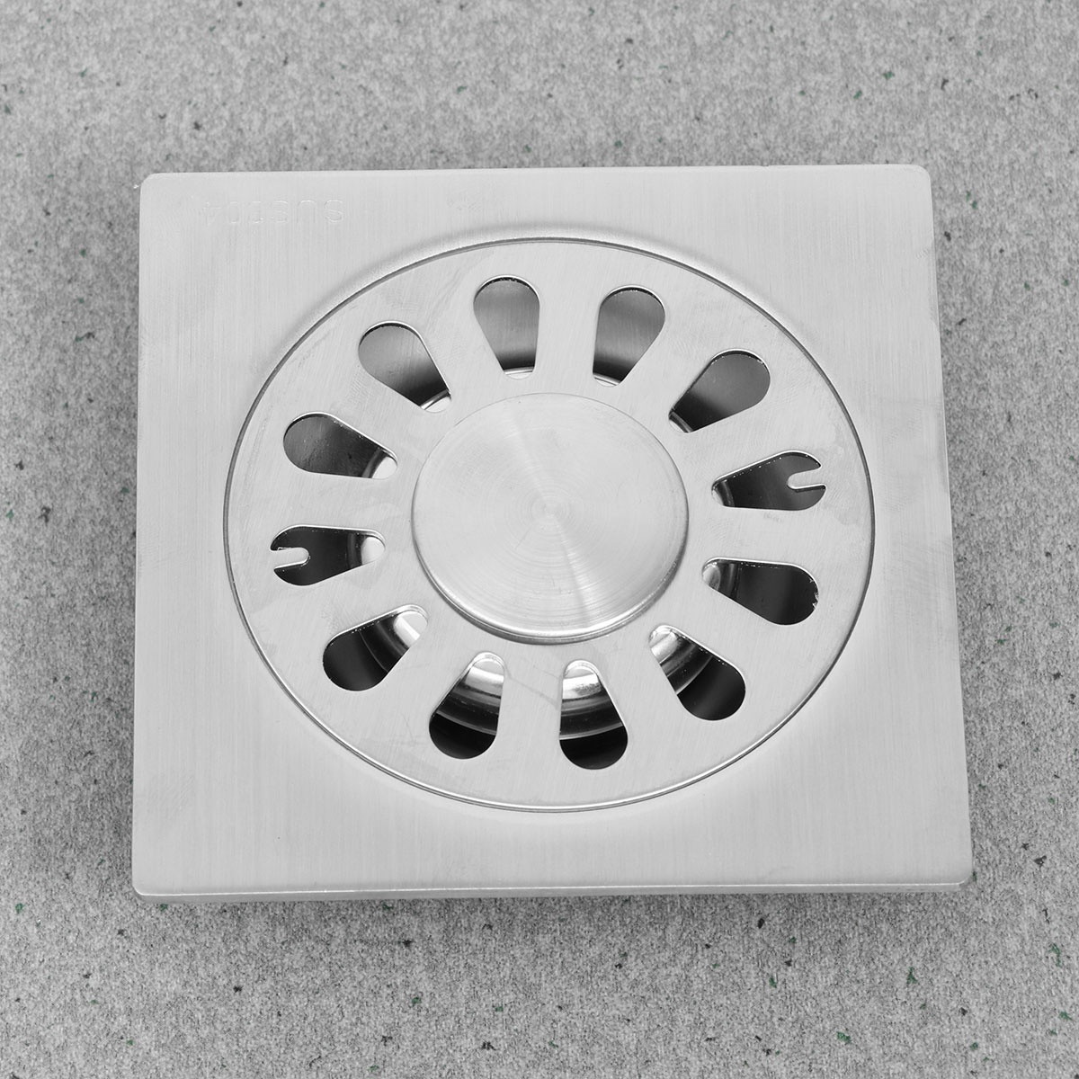 Fashion Bathroom Drain Cover Durable Stainless Steel Shower Drain Cap with Lid for Floor Laundry Kitchen Bathroom(Compatible with Washing Machine, Random Pattern)