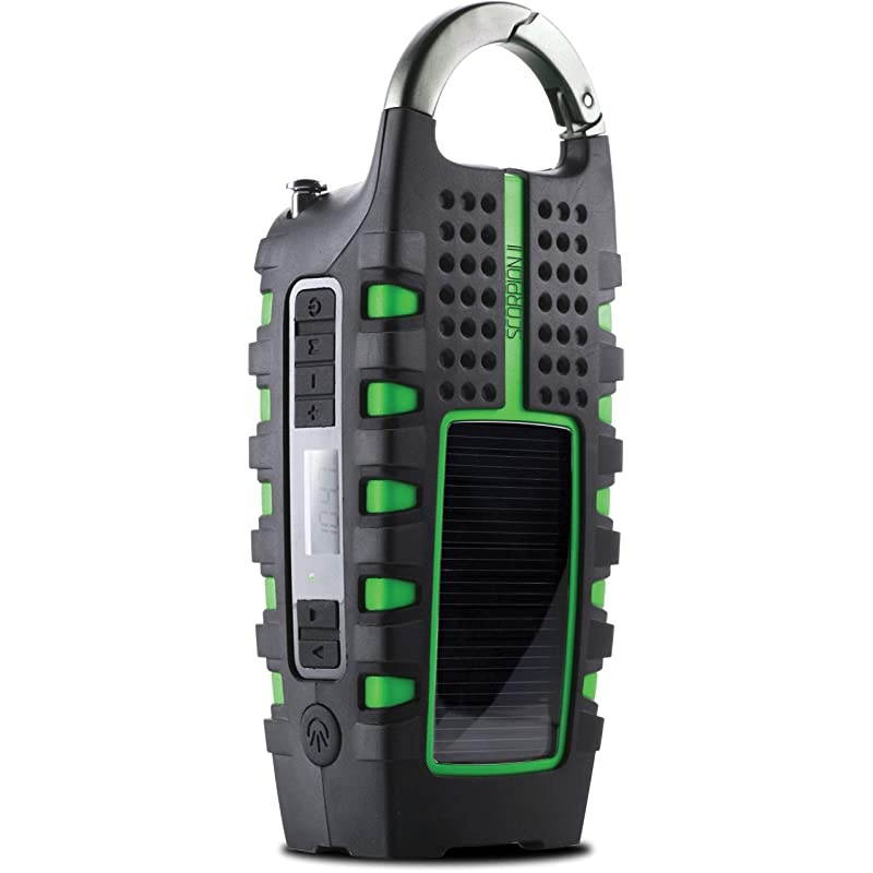 Rugged Multipowered Portable Emergency Weather Radio & Flashlight, Green (NSP101WXGR)