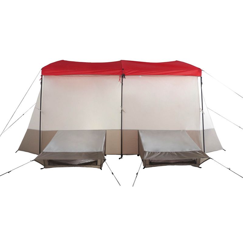 Wenzel Kodiak 9-Person Family Camping Tent w/ Insta-Bed Queen Air Mattress Pump