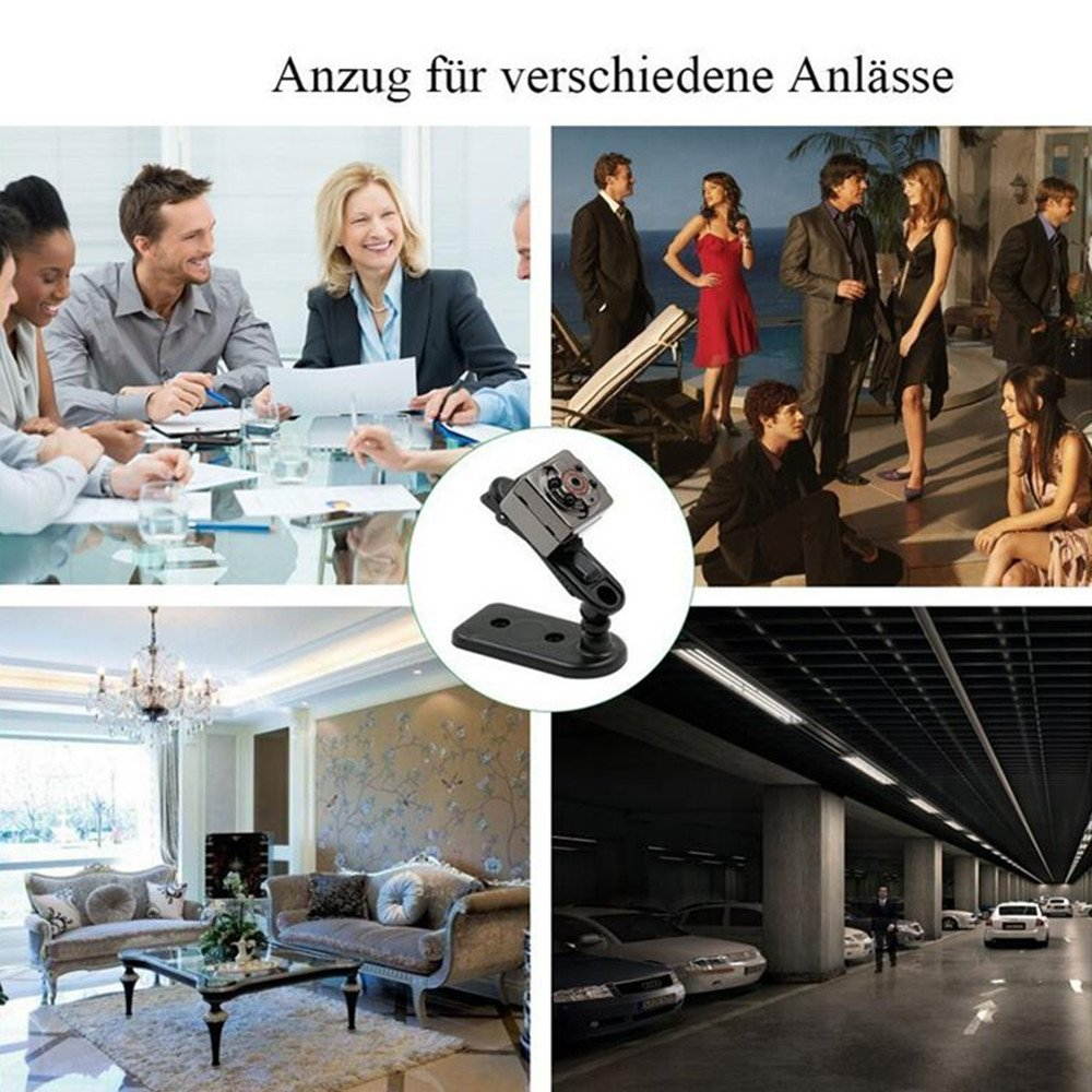 SQ8 1080P Mini HD Hidden Wireless IP Camera DIY Module DV DVR NVR Nanny Cam Hidden Camera Camera with audio and video, night vision and motion detective