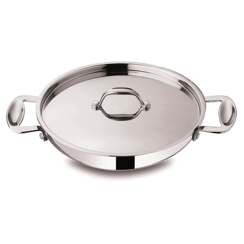 NON STICK SAUTE PAN 2 HANDLES GLAMOUR STONE CM 32