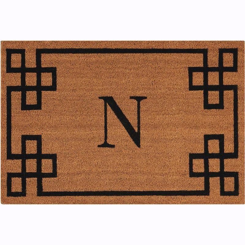 Nourison Elegant Entry "N" Natural Doormat EECMN 2' x 3'