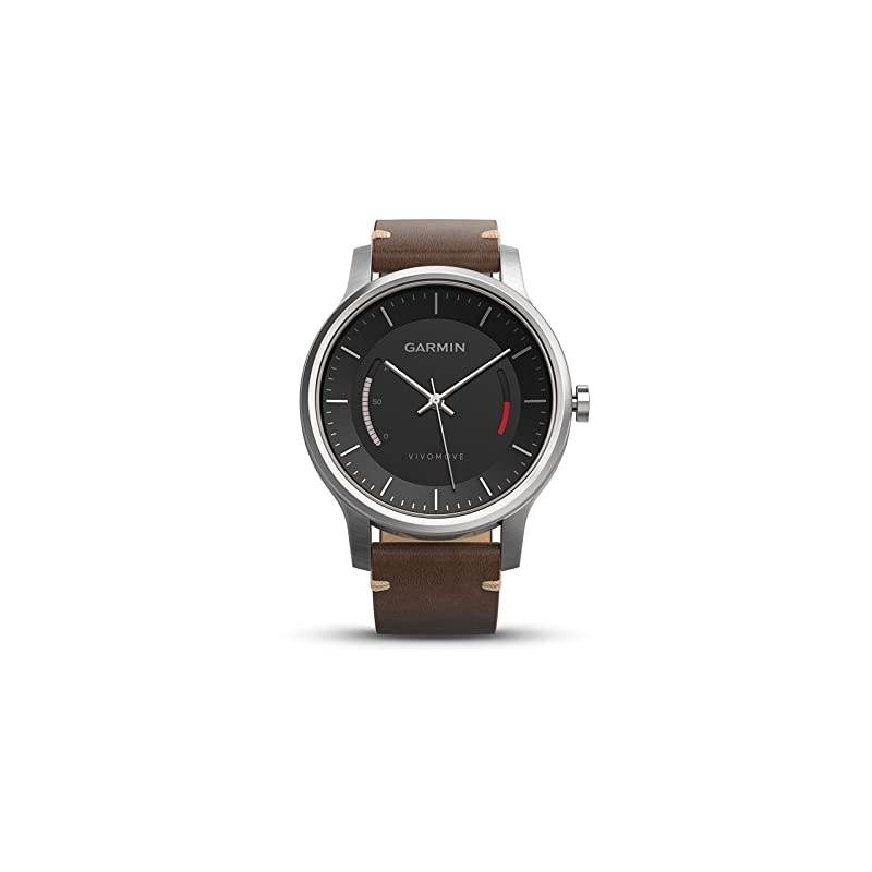 vivomove Premium - Stainless Steel with Leather Band