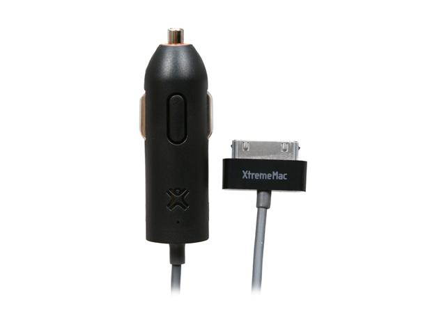 XtremeMac InCharge Auto Charger For iPhone/iPod, Black IPU-ICA-13