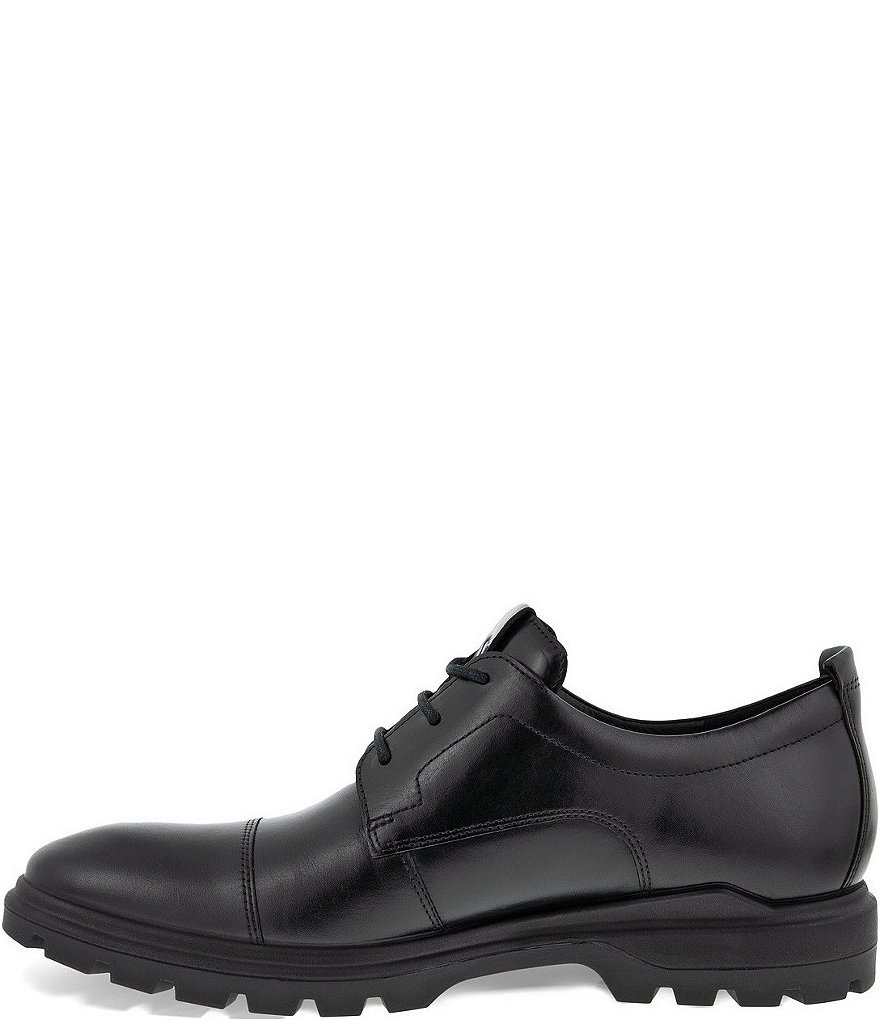 ECCO Men's Citytray Avant Cap Toe Leather Lace-Up Oxfords