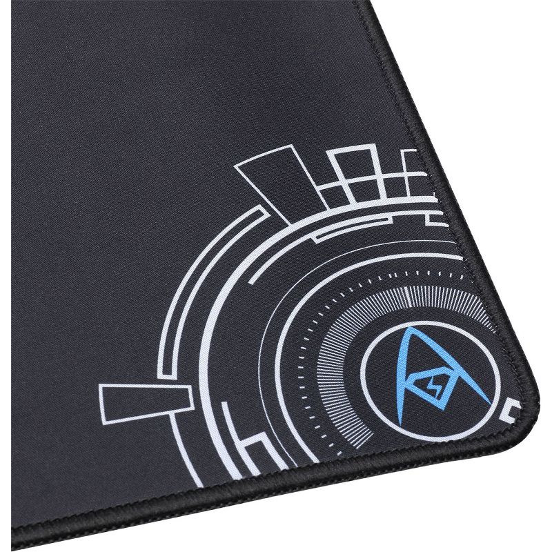 Adesso TRUFORM P101 - 12 x 8 Inches Gaming Mouse Pad - 0.1" x 8" Dimension - Black - Rubber Base, MicroFiber, Cloth - Scratch Resistant, Anti-slip
