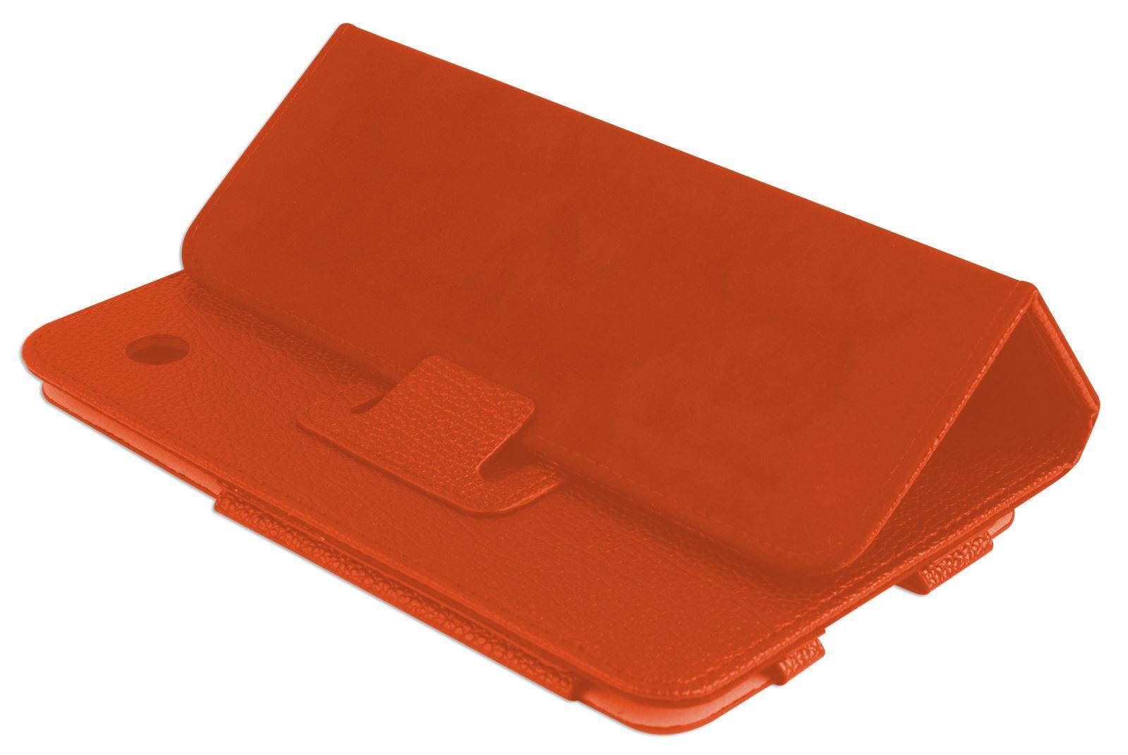 Hellfire Trading Magnetic PU Leather Case Cover for Lenovo A7-30 A3300 7" - Orange