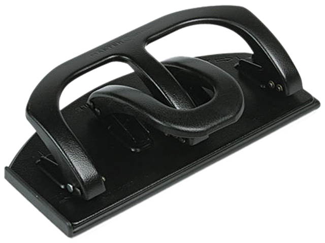 Master DP20 20-Sheet DUO Heavy-Duty Two- and Three-Hole Punches, 9/32 Diameter, Black