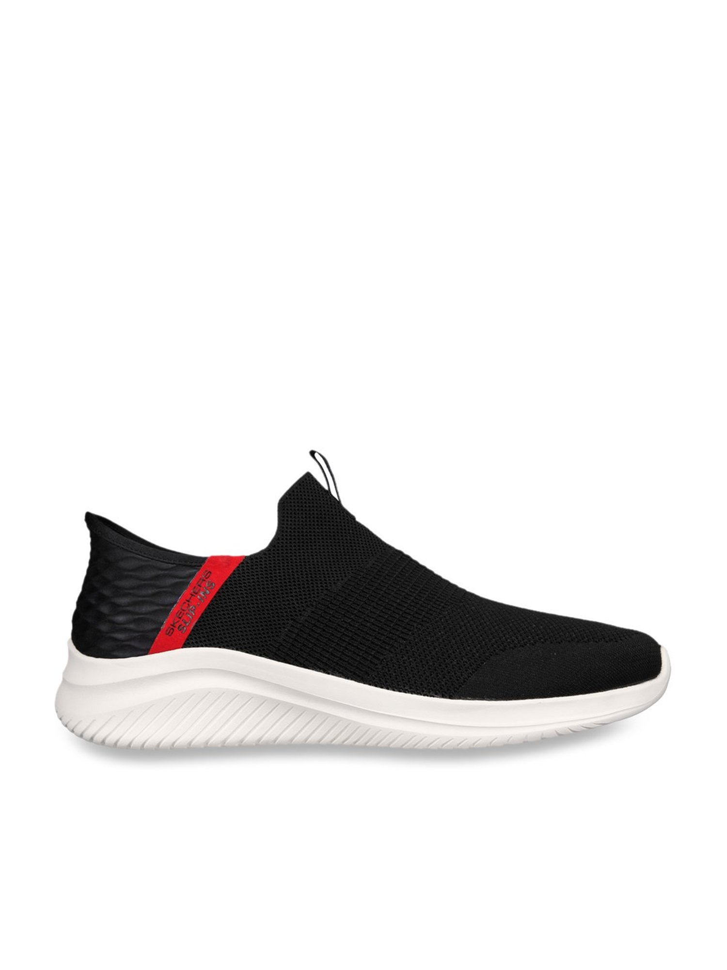 Skechers Men's ULTRA FLEX 3.0 - VIEWPOINT Black Red Casual Sneakers