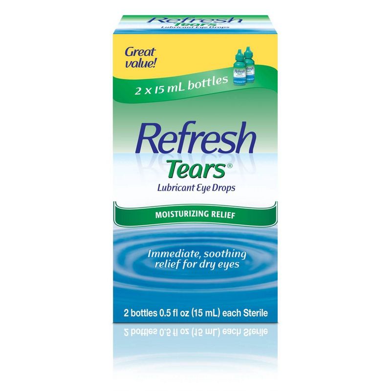 Refresh Tears Moisture Drops for Dry Eyes - 2ct/1 fl oz
