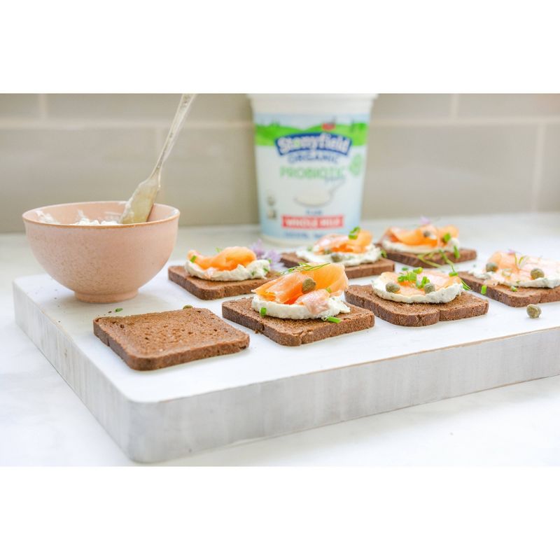 Stonyfield Organic Plain Whole Milk Probiotic Yogurt - 32oz Tub