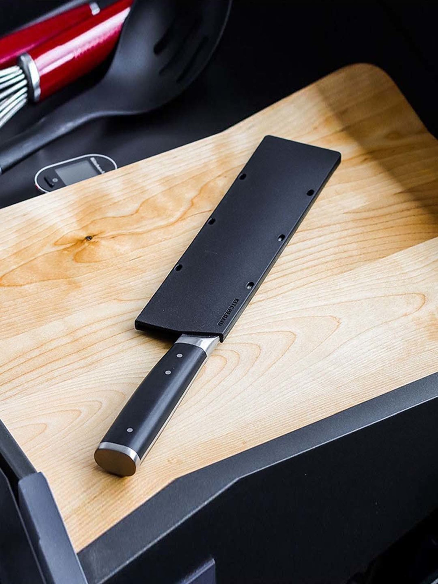 KitchenAid Black Medium Santoku Knife