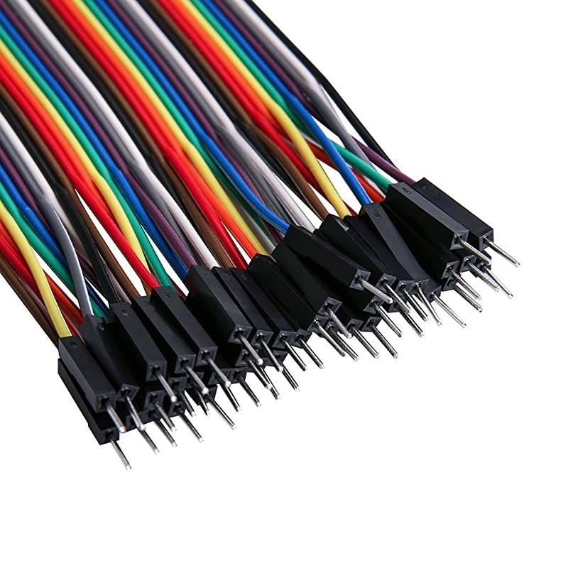 ELCP004 120pcs Multicolored Dupont Wire 40pin Male to Female 40pin Male to Male 40pin Female to Female Breadboard Jumper Wires Ribbon Cables Kit for arduino