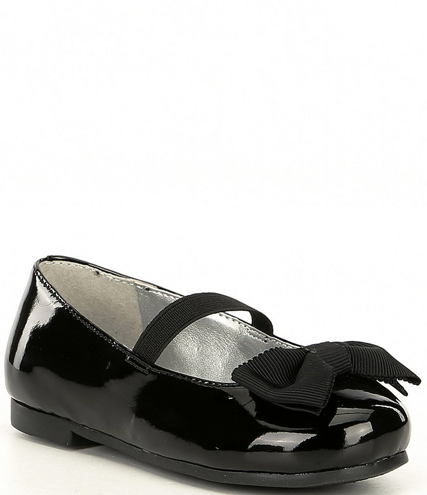Copper Key Joyyful-T Patent Bow Ballet Flats (Toddler)