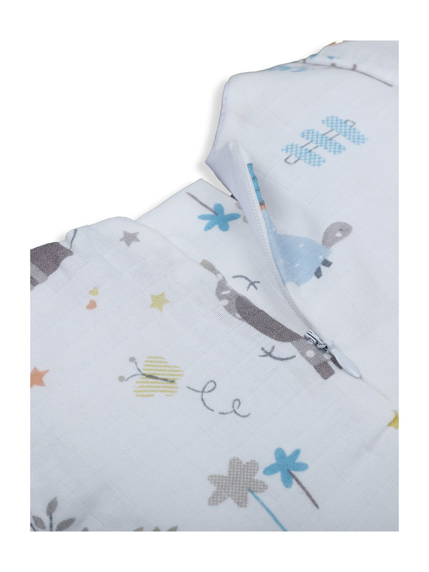 Baby Moo Kids White & Yellow Printed Dress