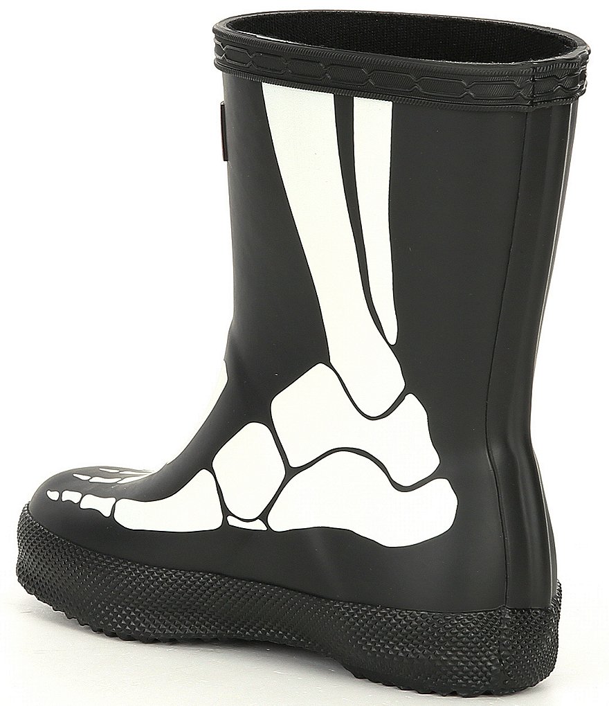 Hunter Kids' First Classic Skeleton Print Waterproof Rainboots (Infant)