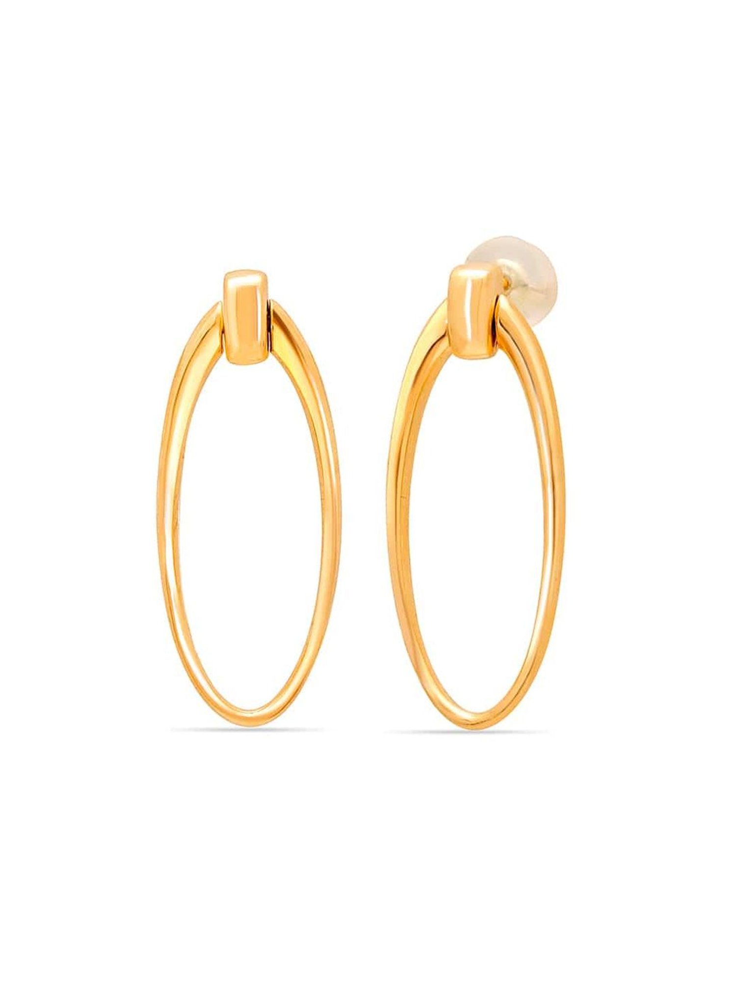 Mia By Tanishq Natures's Finest 14k Yellow Gold Bold And Beautiful Dangler Earrings