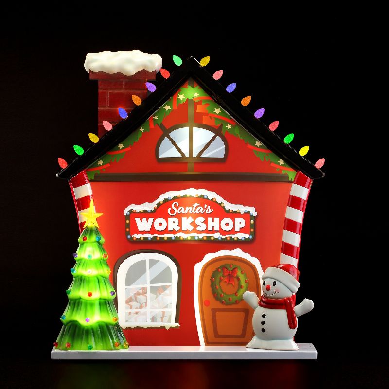 Mr. Christmas Outdoor Light up Christmas Decoration - Santa Workshop