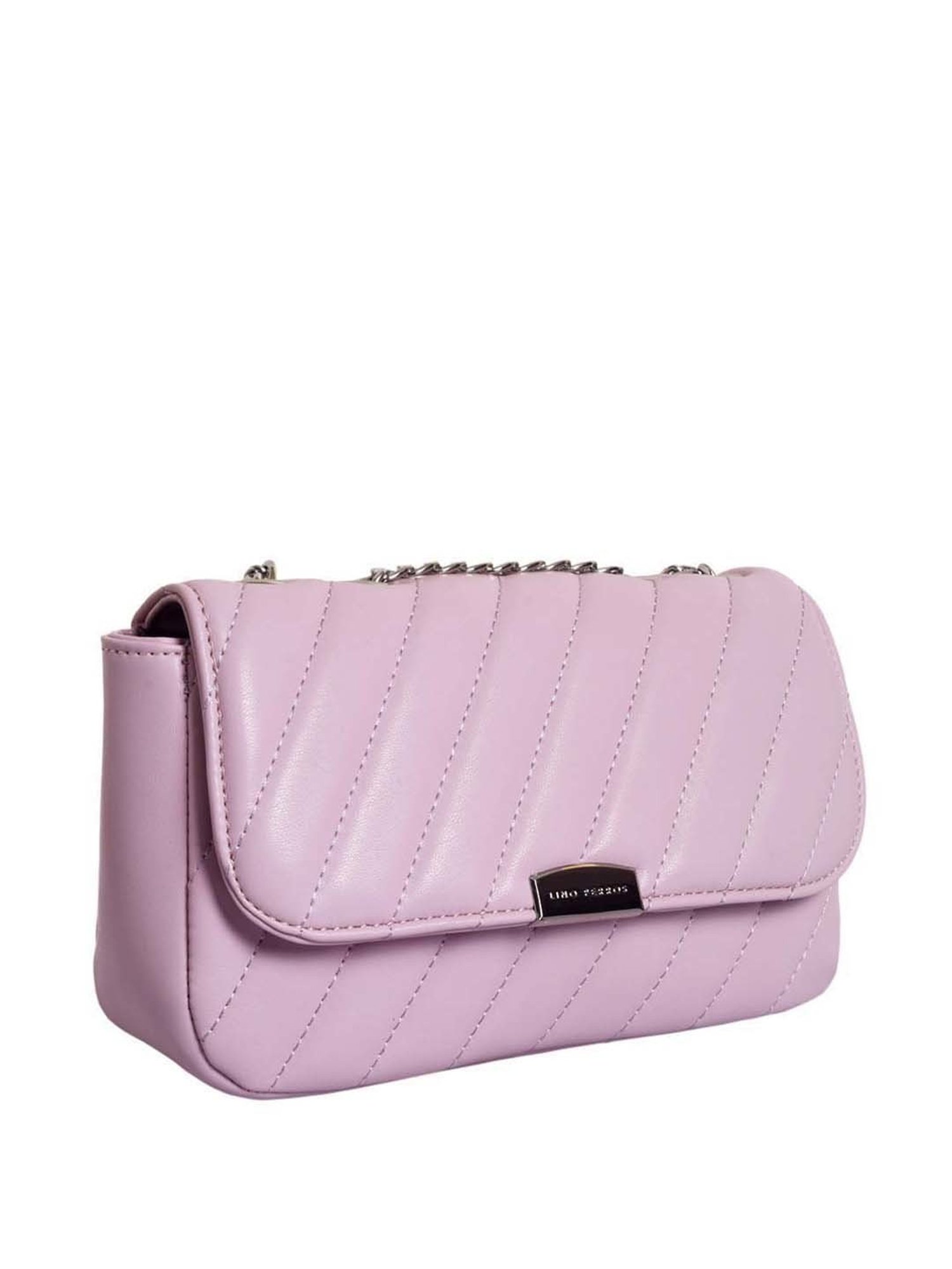 Lino Perros Pink Quilted Medium Sling Handbag