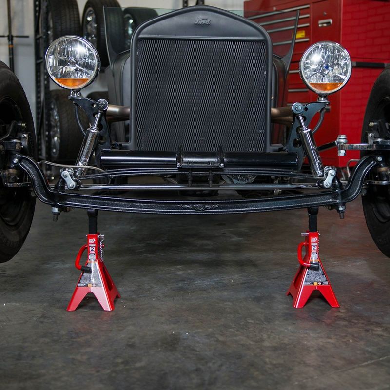 Torin Big Red 2 Ton Capacity Double Locking Vehicle Support Jack Stands (Pair)