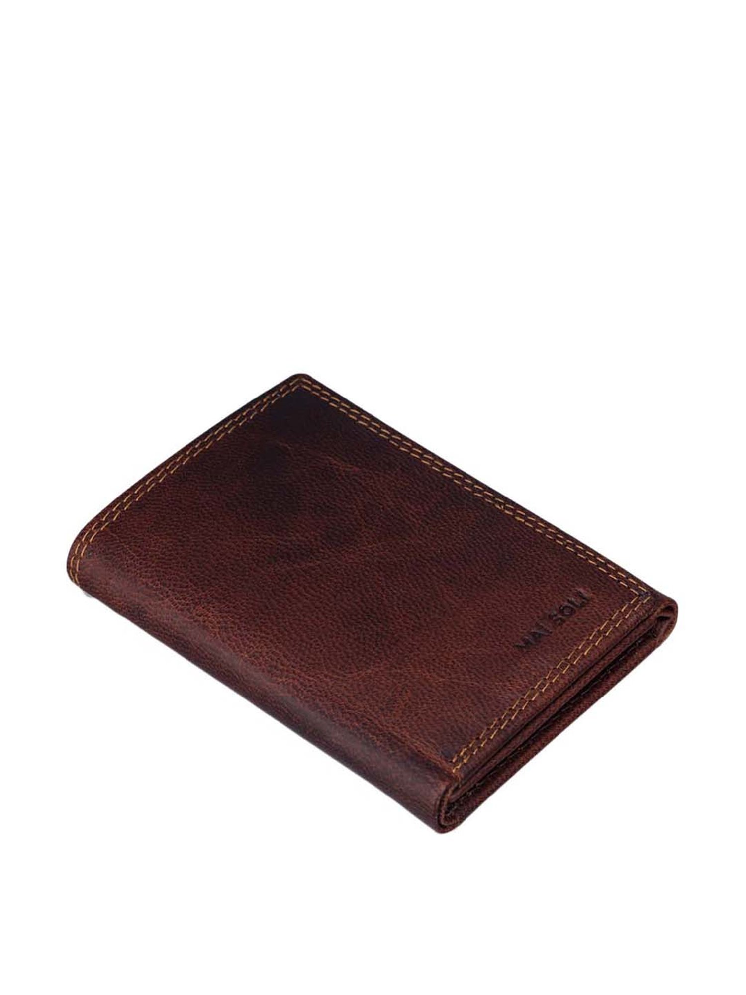 Mai Soli Genuine Leather Tri-Fold Wallet for Men