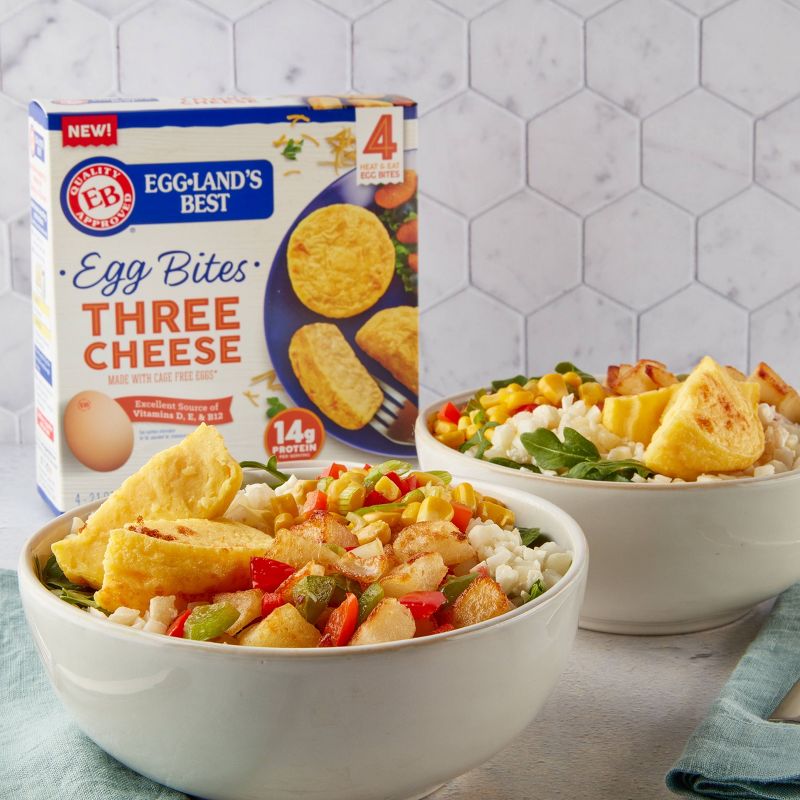 Eggland's Best Cage Free Three Cheese Frozen Egg Bites - 4ct