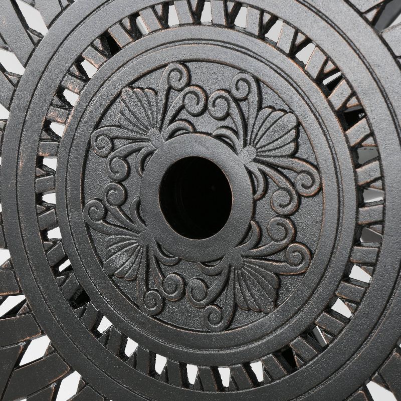 Ariesa 3pc Outdoor Bar Set - White & Gray - CosmoLiving