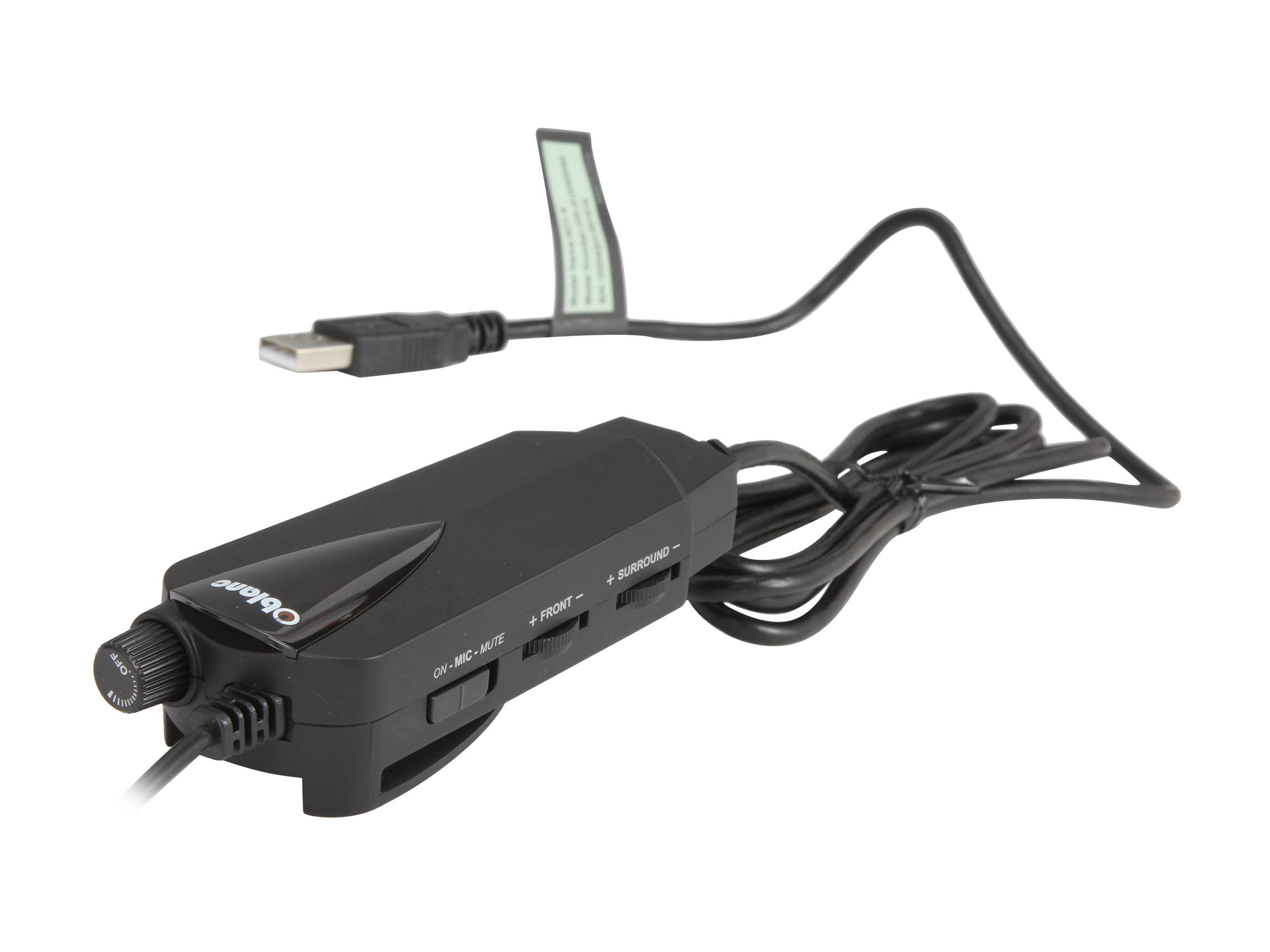 SYBA Cobra Black OG-AUD63065 COBRA510 NC2 5.1 Surround Sound Stereo Headphone with Boom Microphone