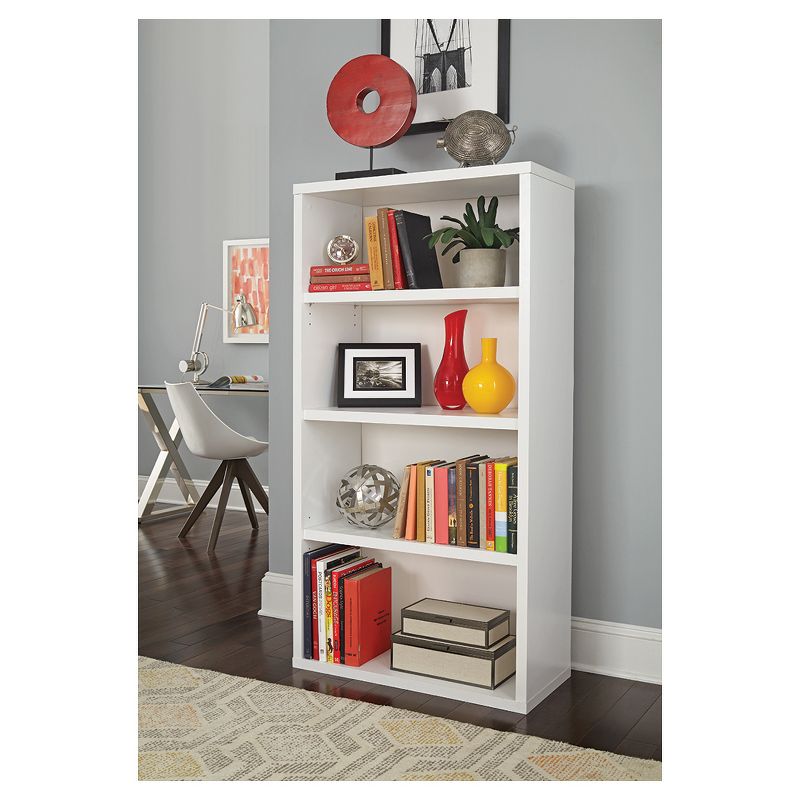 58" 4 Shelf Bookshelf White - ClosetMaid