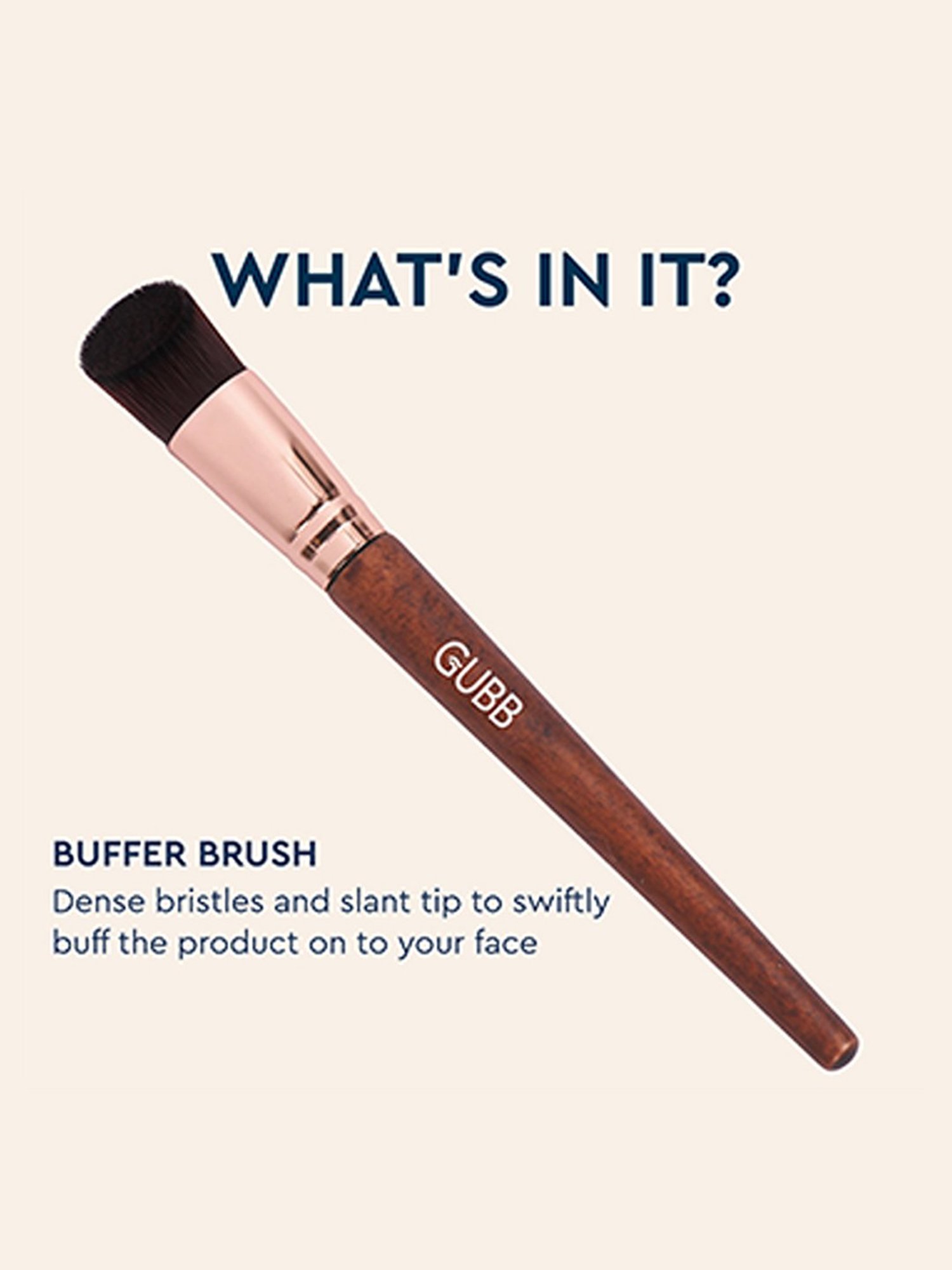 GUBB Buffer Brush for Makeup Application, Stippling Makeup Brush