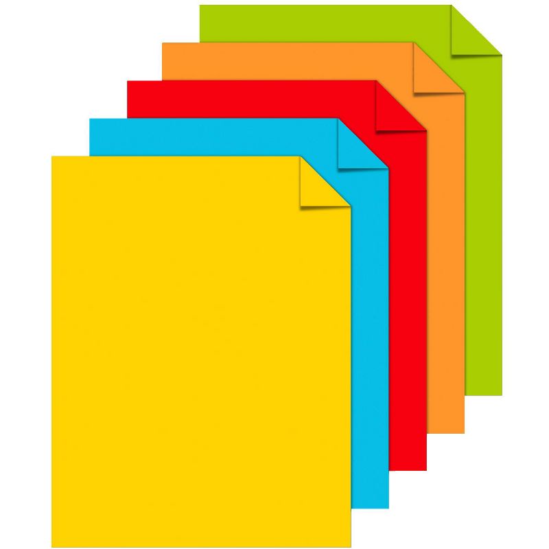 Astrobrights Mixed Carton Cardstock, 8-1/2 x 11 Inch, 65 lb, Assorted Colors, pk of 1250