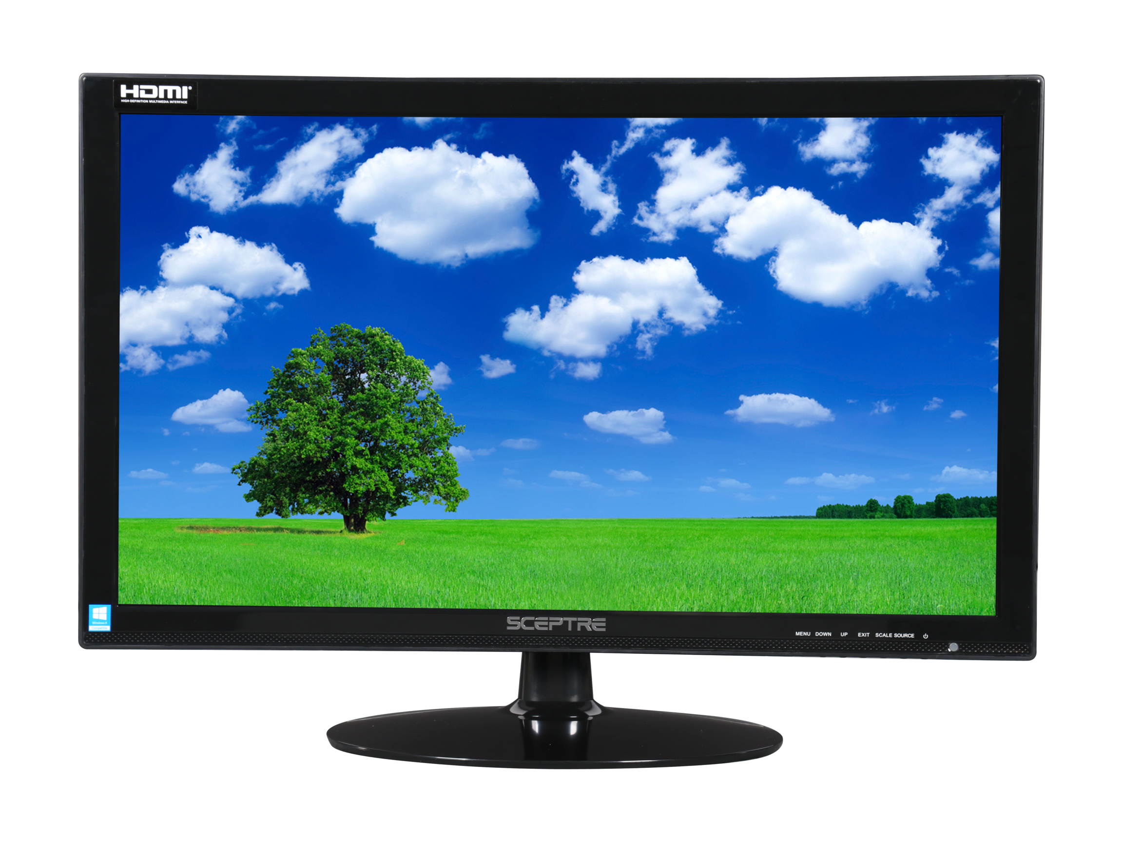 Sceptre E205W-1600 20" 1600 x 900 HD+ Resolution 75Hz 5ms 2xHDMI VGA Built-in Speakers Ultra Thin LED Backlit LCD Monitor