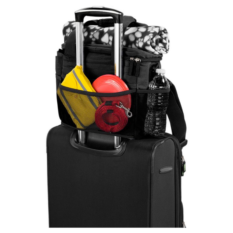 Overland Dog Gear Travel Bag - Week Away Bag for Small Dogs with 2 Food Carriers, Placemat & 2 Bowls