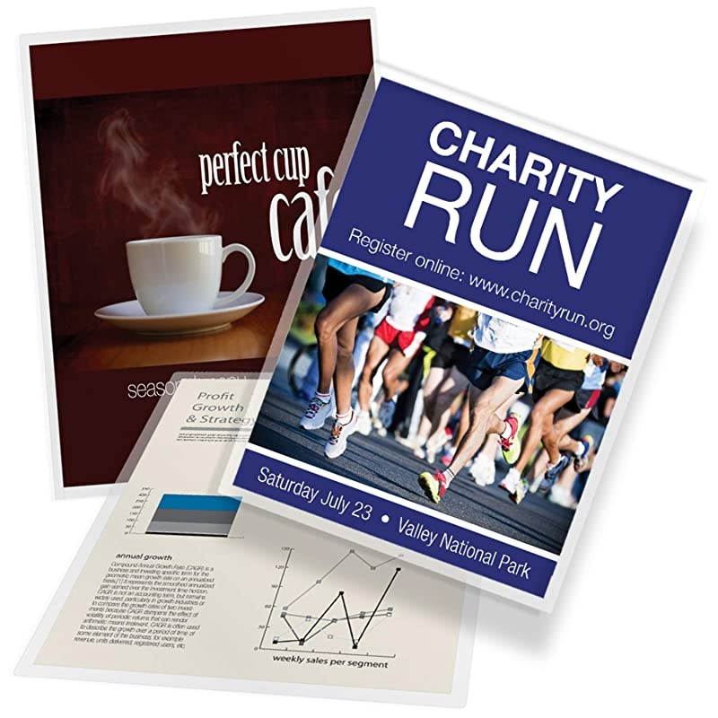 Thermal Laminating Sheets / Pouches, Letter Size, 3 Mil, Ultra Clear, 100/Box (3745022)