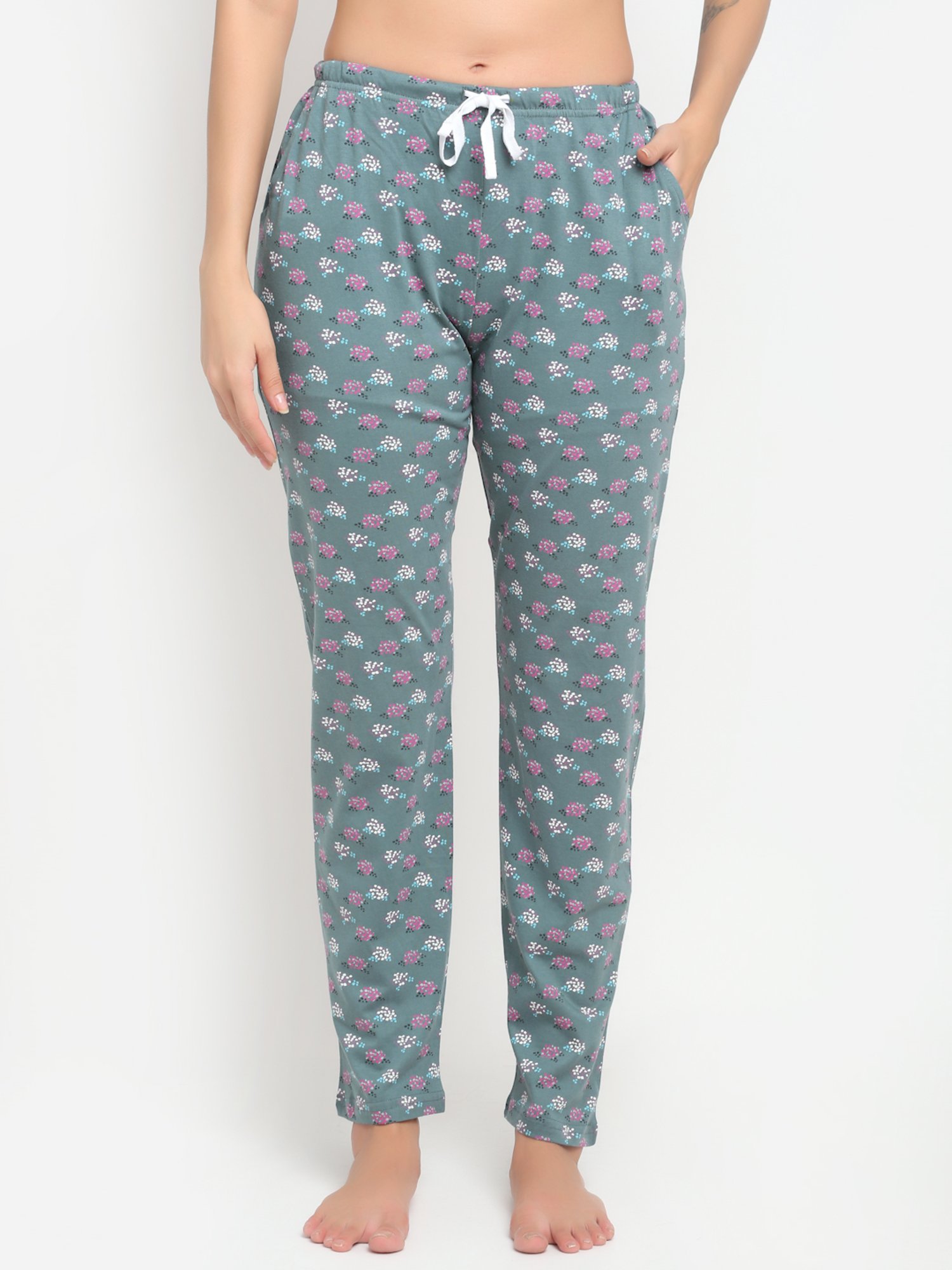 Kanvin Multicolor Printed Pyjamas