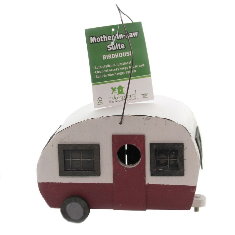 Home & Garden 5.5" Mother-In-Law Suite Birdhouse Travel Home Gold Crest Distributing  -  Bird And Insect Houses