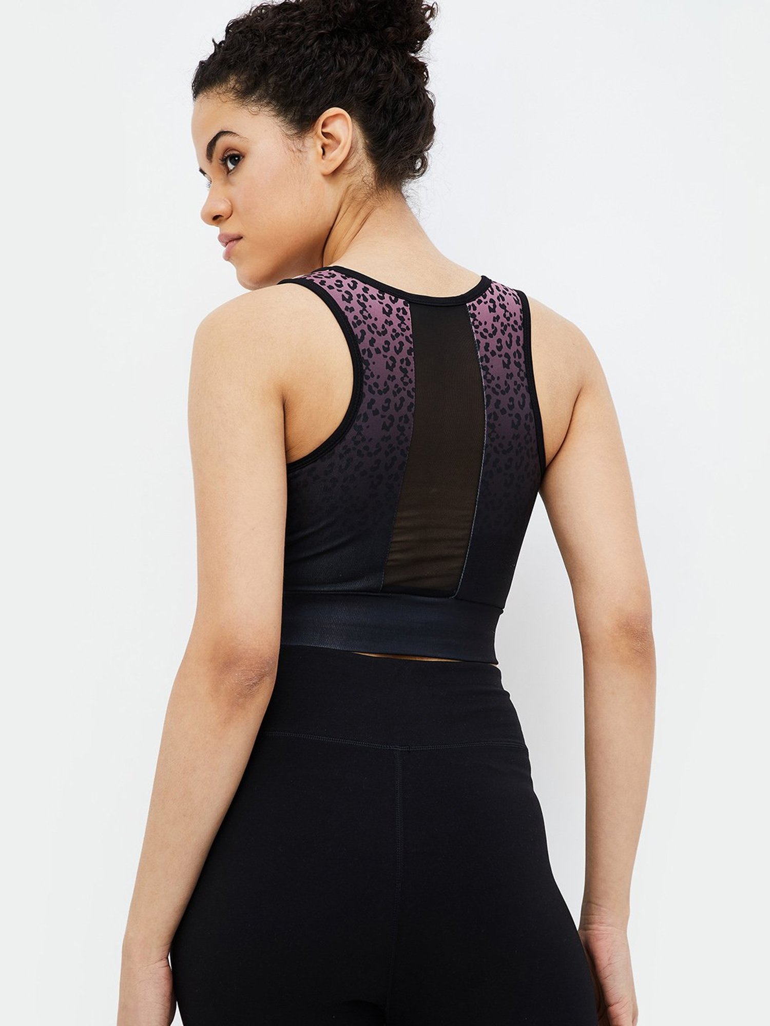 KAPPA Black & Pink Printed Tank Top