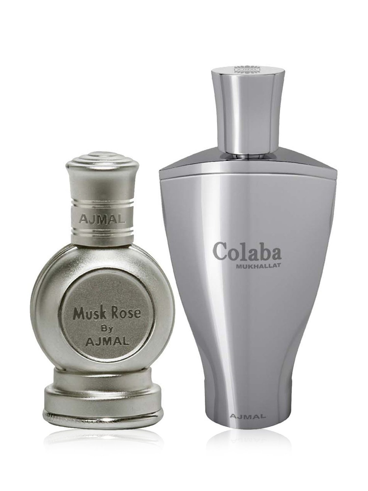 Ajmal Musk Rose & Colaba Mukhallat Concentrated Perfume Combo for Unisex