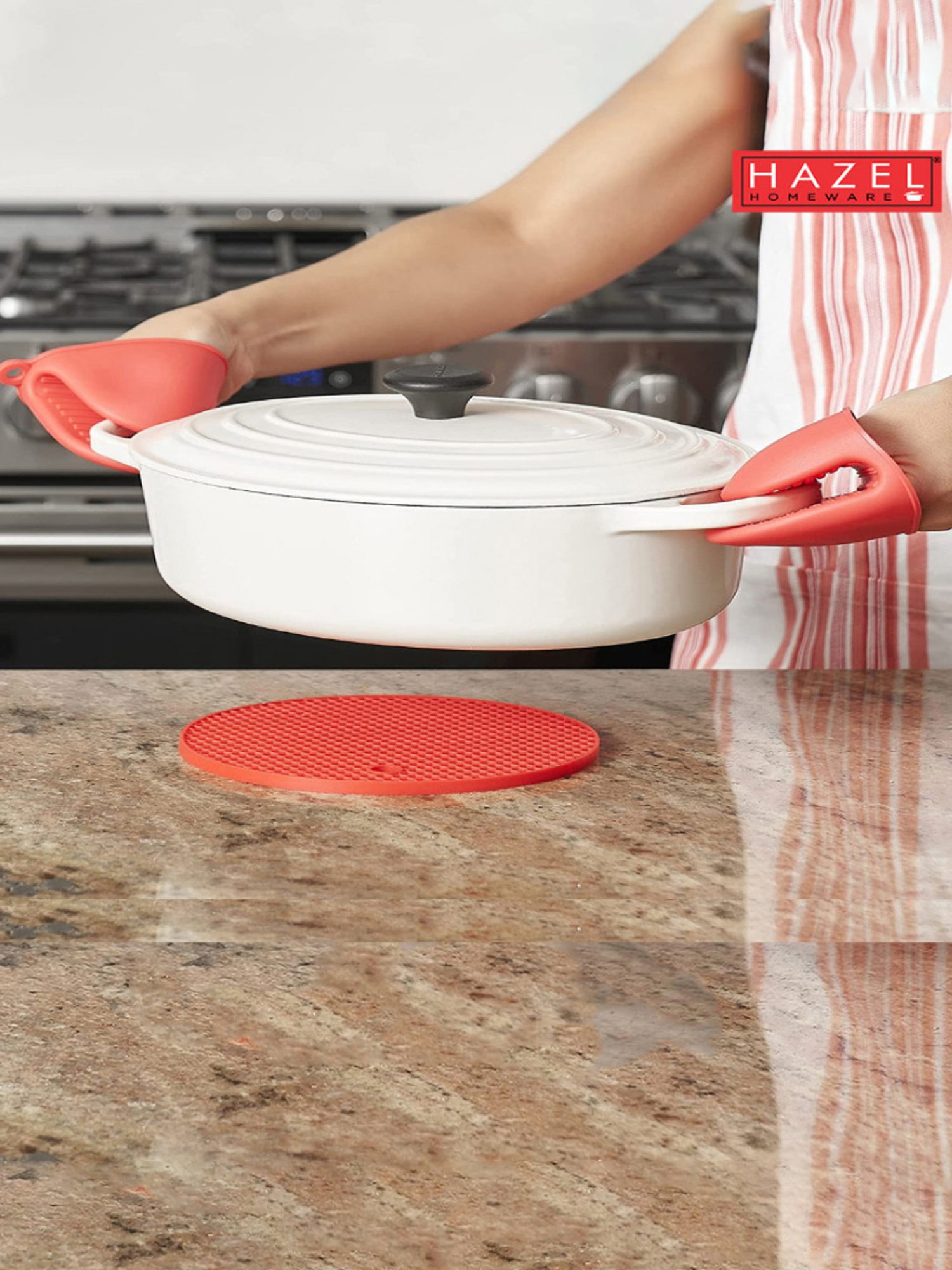 ICRAFT Multicolor Mdf Mor Series Trivets - Set of 4