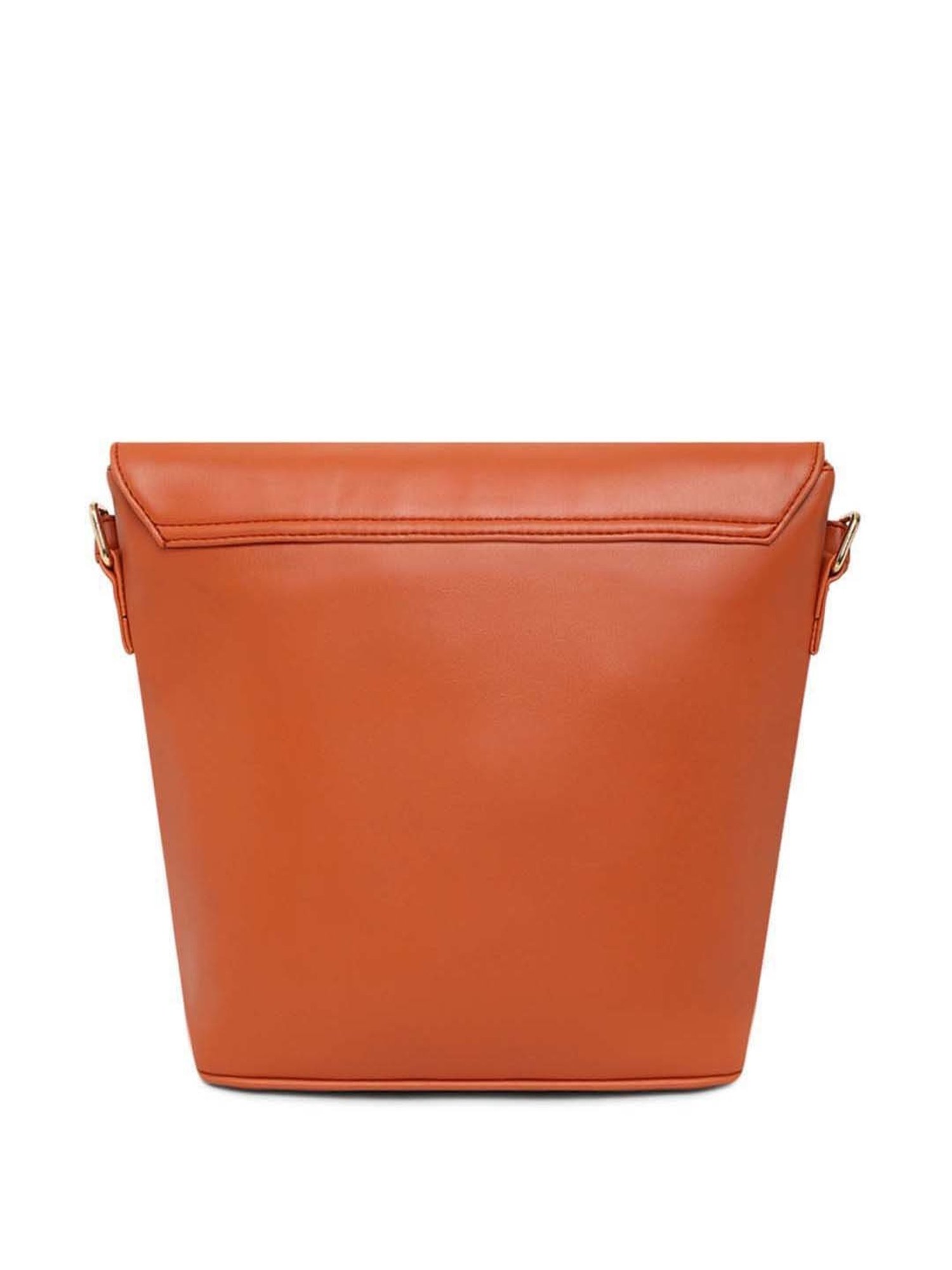 KLEIO Tan Textured Medium Sling Handbag