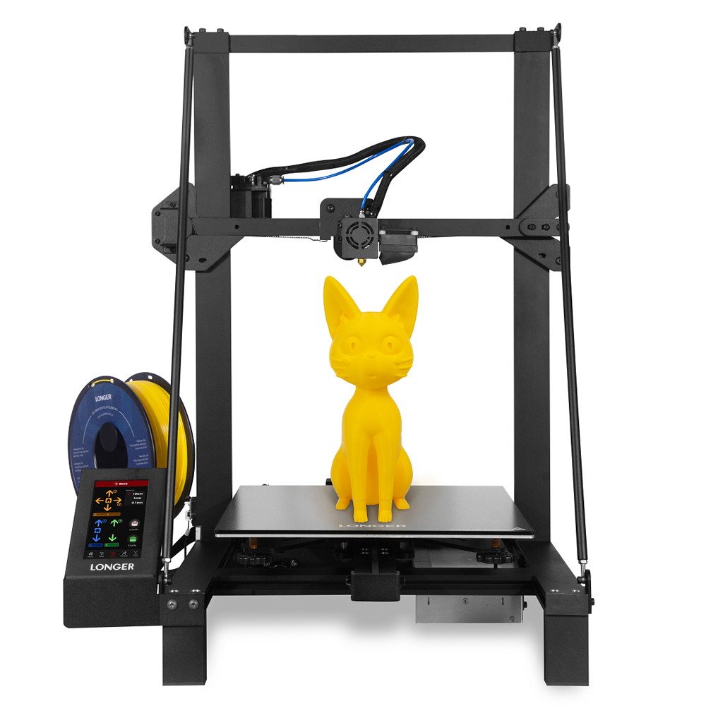 LONGER LK5 Pro 3D Printer, Open Source with Large Print Size 300x300x400mm, Tempered Glass Platform, Diagonal Rod Resume Printing