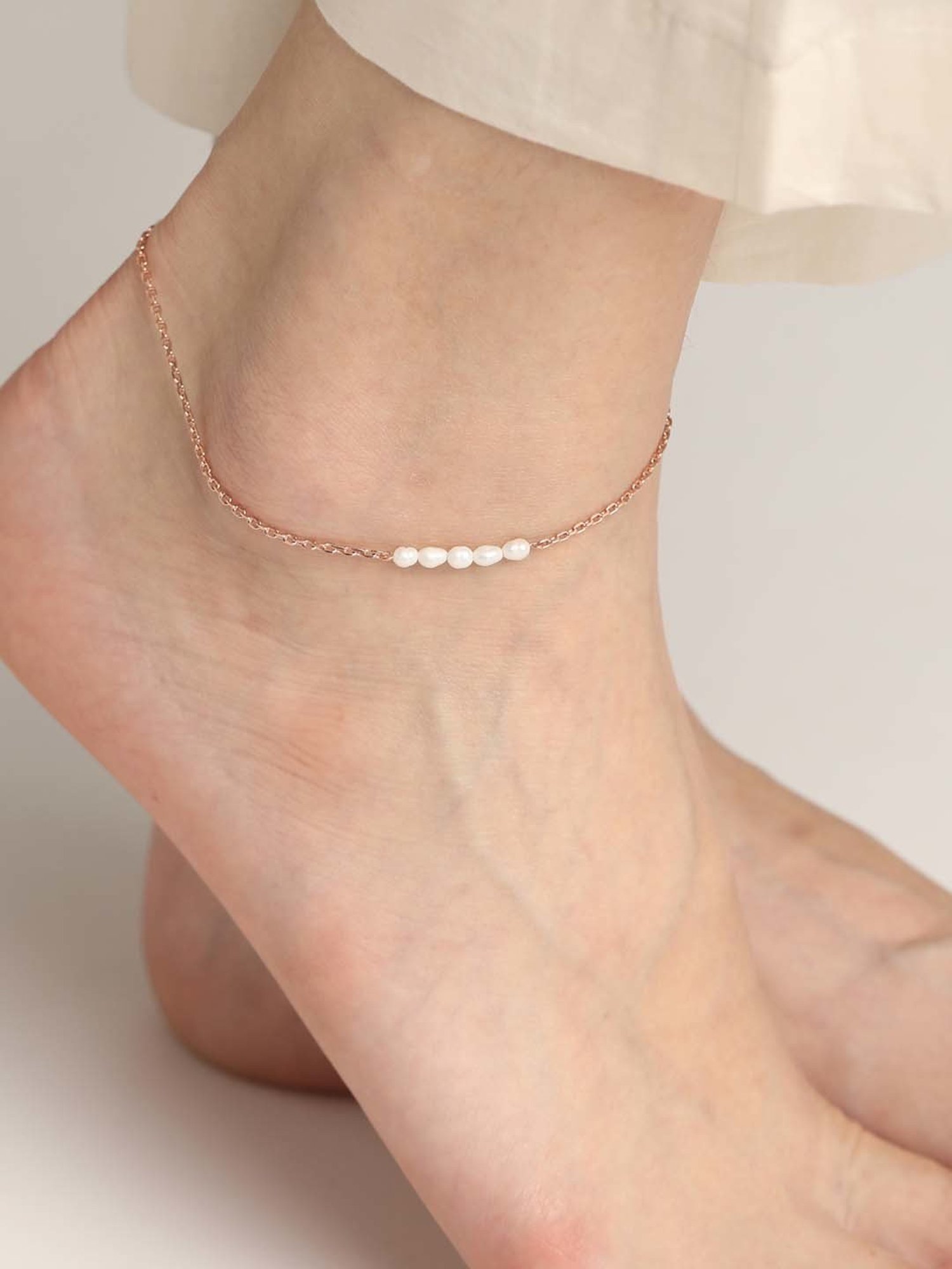 Clara 92.5 Sterling Silver Anklet for Women