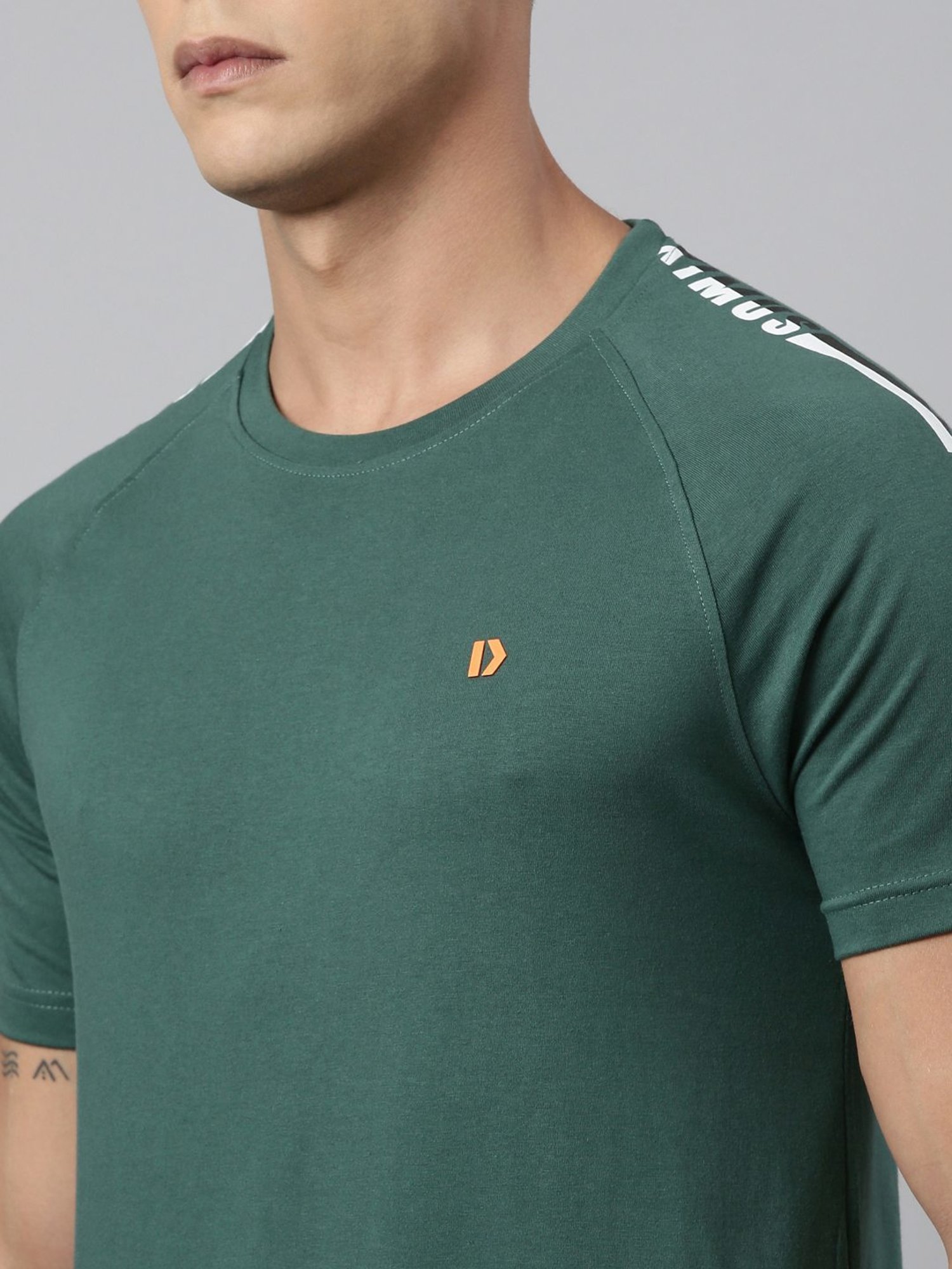 Dixcy Scott Maximus Green Cotton Regular Fit T-Shirt