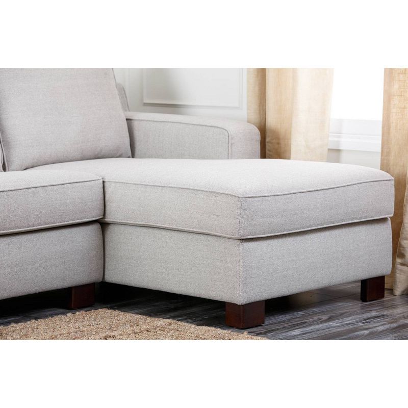 Wilton Fabric Sectional Gray - Abbyson Living