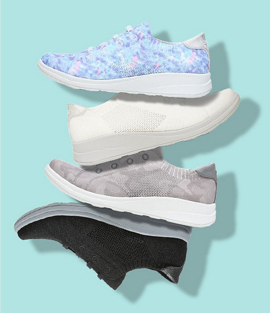 Bzees Premium Golden Knit Washable Slip-On Sneakers