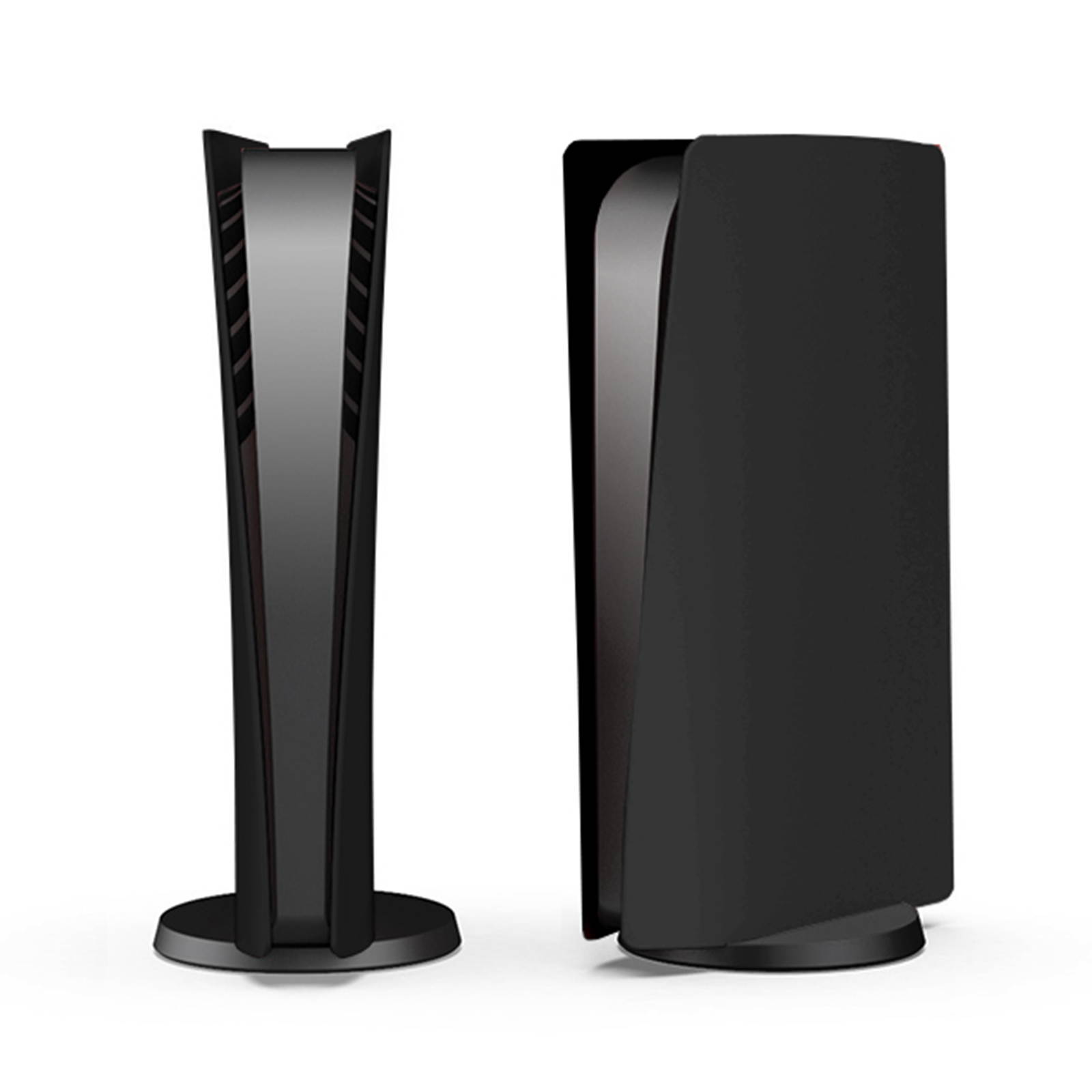 PS5 Console Cover Shell,  PS5 Skin Faceplate Replacement Plates, ABS Anti-Scratch Dustproof Protective Skins Gaming Accessories for Sony Playstation 5 Game Console Digital Edition &ndash;Black