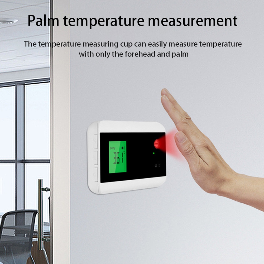 2 In 1 Bluetooth Control Infrared Thermometer Non Contact Door Bell USB Forehead