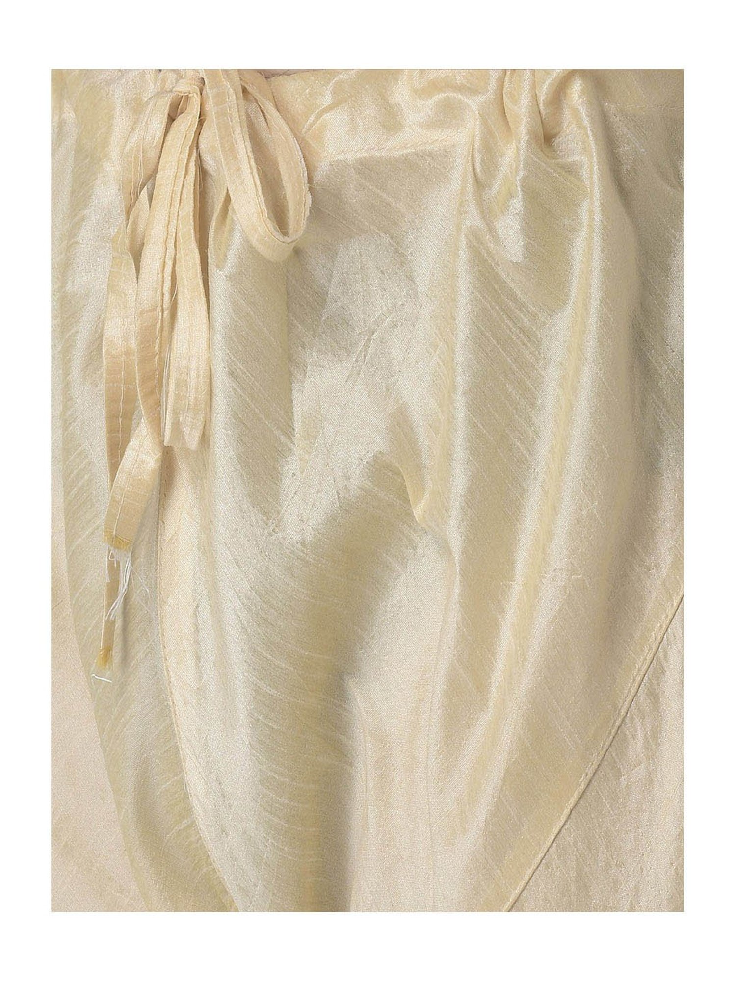 Tabard Olive & Beige Printed Kurta & Churidar Set