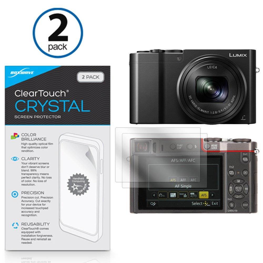 Panasonic Lumix DMC-TZ100 Screen Protector, BoxWave [ClearTouch Crystal (2-Pack)] HD Film Skin - Shields From Scratches for Panasonic Lumix DMC-TZ100